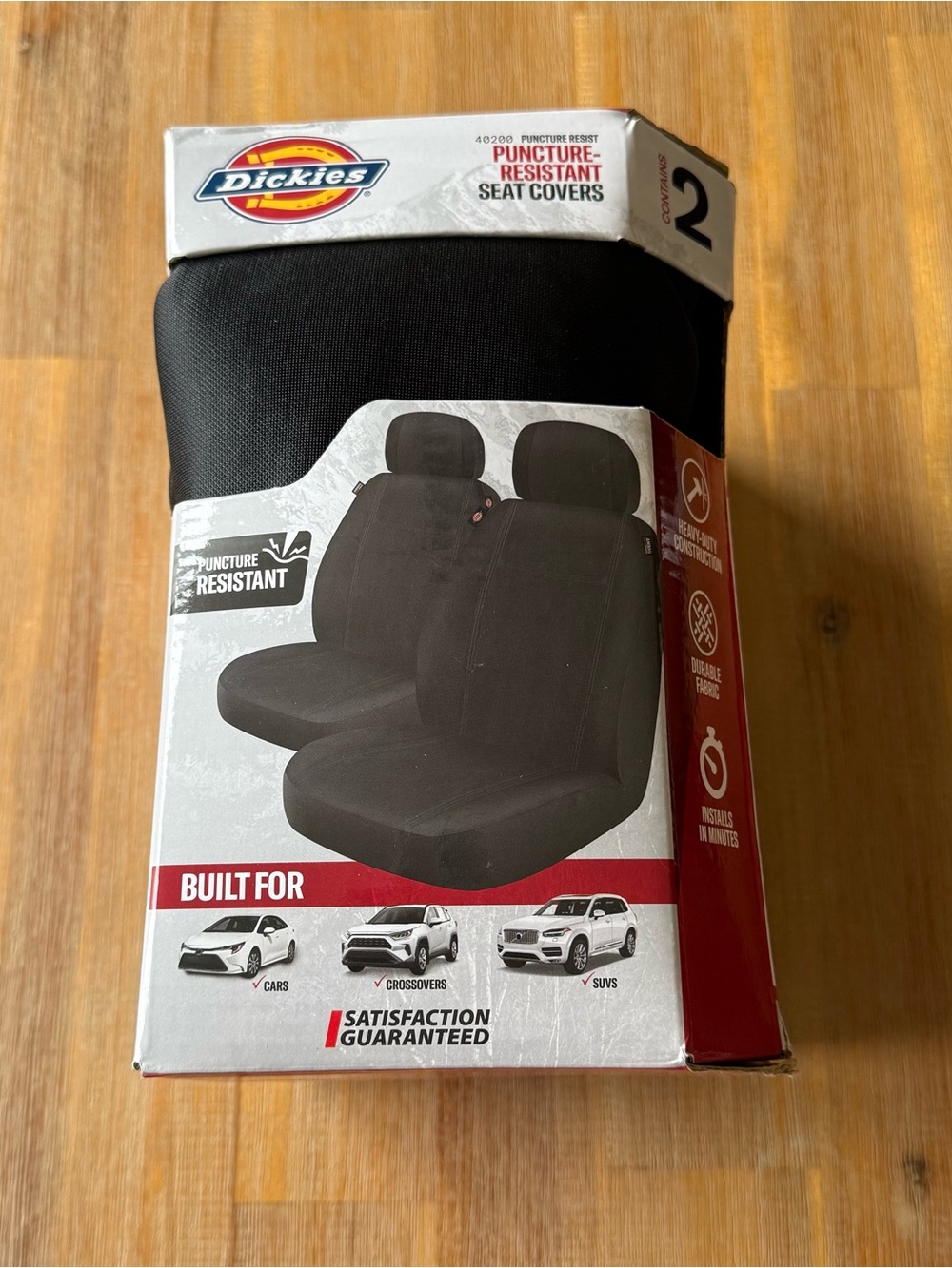 Dickies Puncture-Resistant Seat Covers Set of 2 NIB